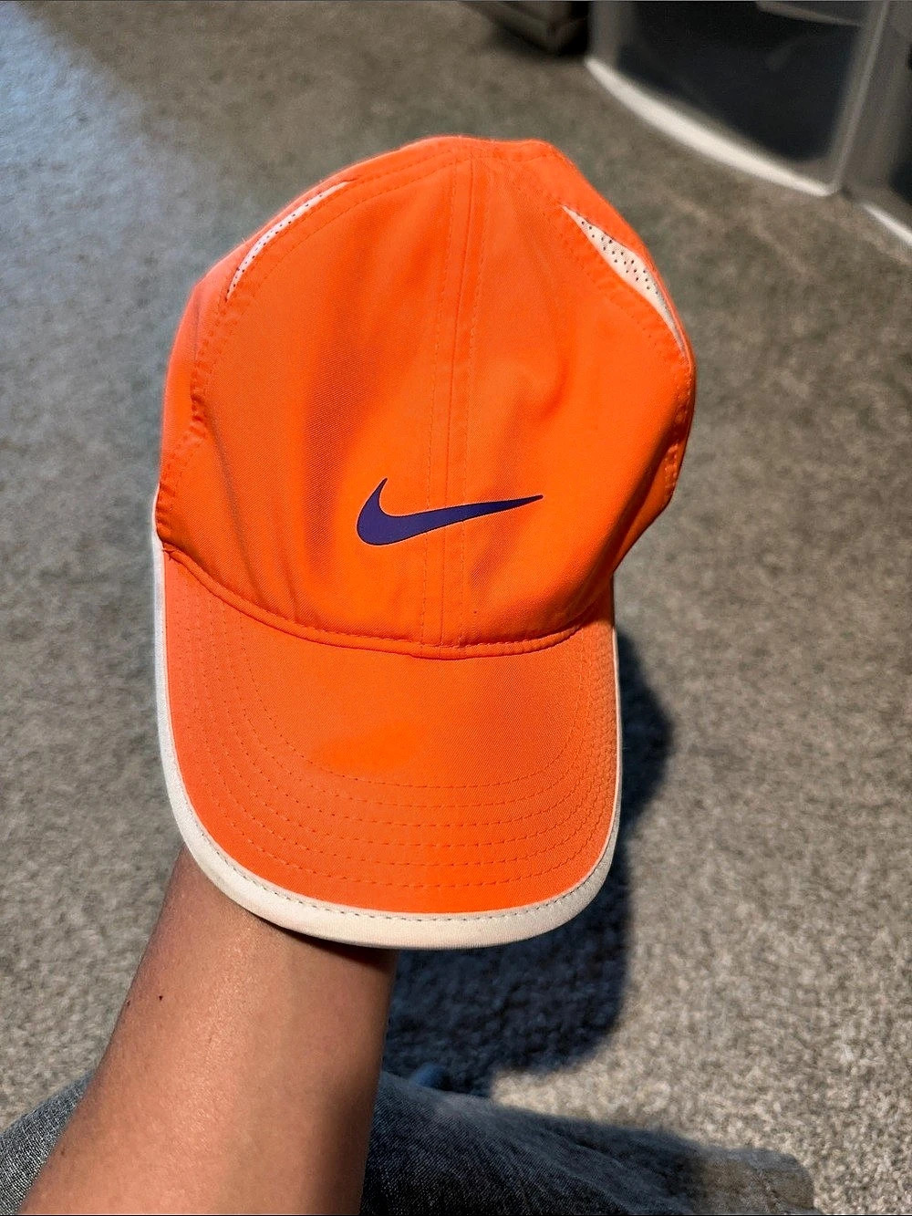 Nike Featherlight Dri-FIT Orange Athletic Cap Like New